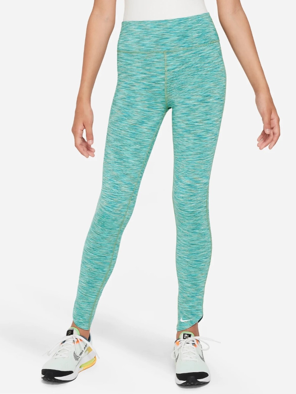 Nike Girls' Teal Space-Dye Dri-Fit Leggings, M, NWOT